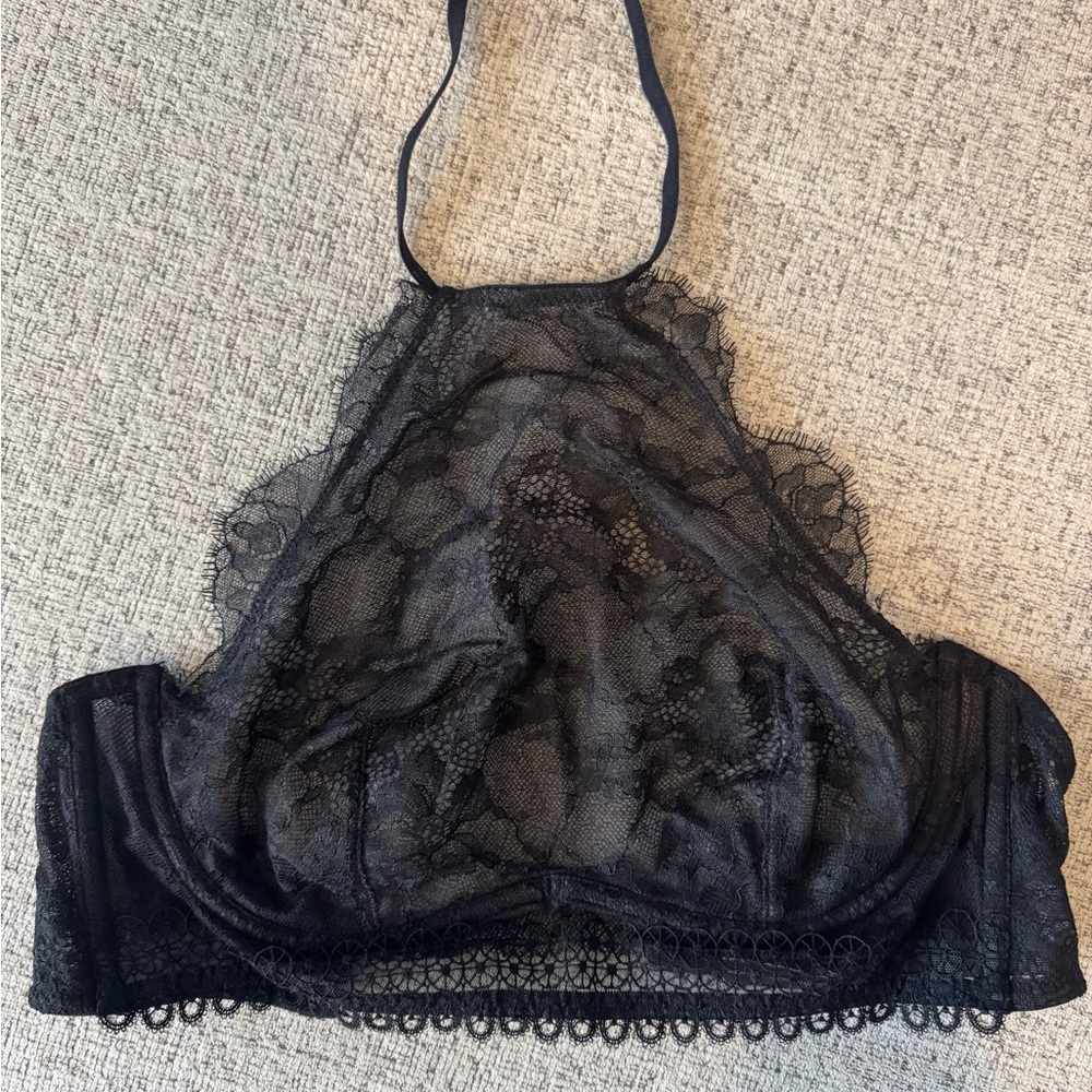 Victoria's Secret Black Lace Bralette/halter top